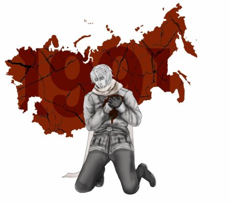 Россия в виде человека