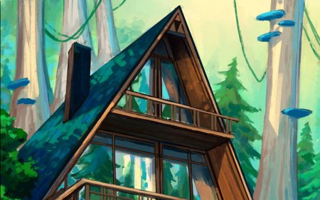 Арты домиков