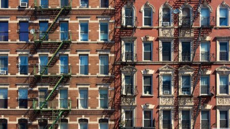 Нью йорк манхэттен кирпичные фасады