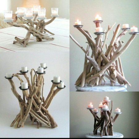 Дрифтвуд подсвечники