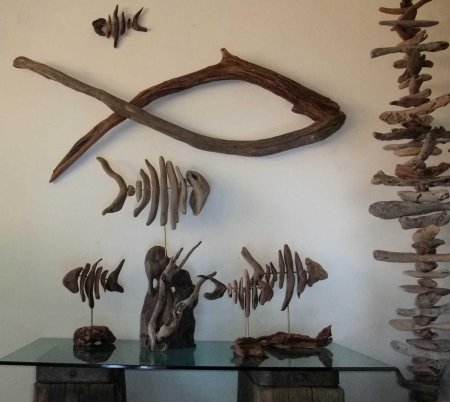 Макраме на коряге