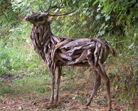 Скульптуры из веток