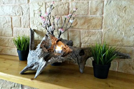 Коряги в интерьере дома