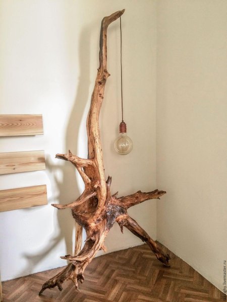Торшер из коряги