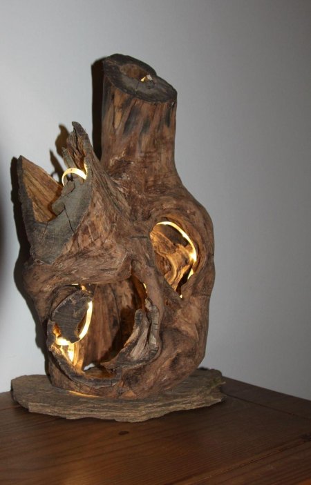 Светильник из коряги
