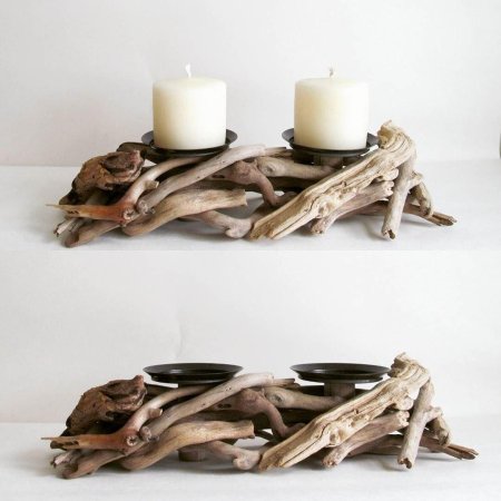 Подсвечник из коряги