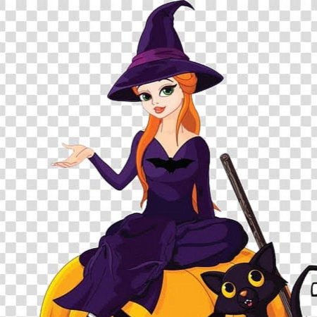 Ведьма хэллоуин вектор