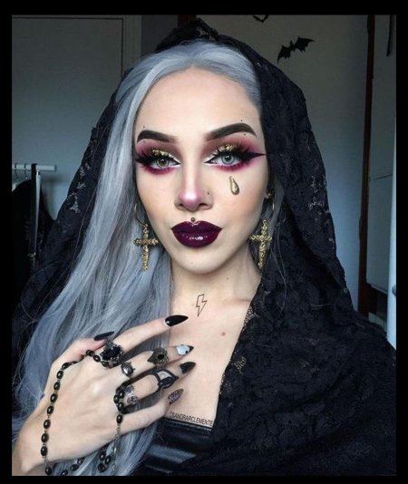 Макияж в стиле готика