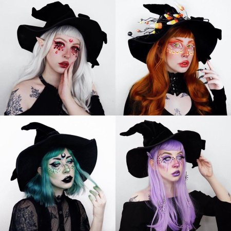 Ведьма образ на хэллоуин