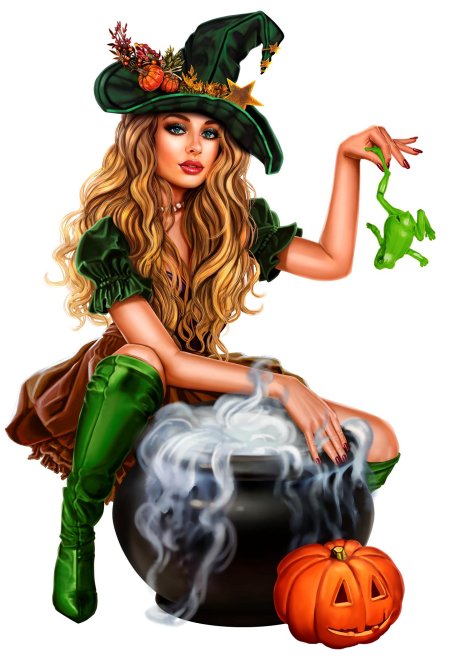 Хэллоуин ведьмочка