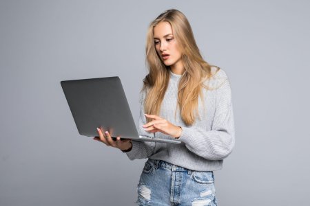 Woman with laptop