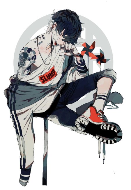 Персонаж аниме парень