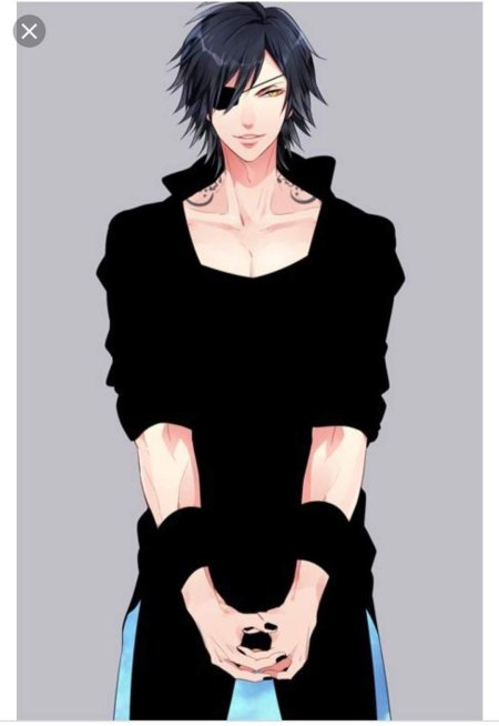 Аниме парень с черными волосами