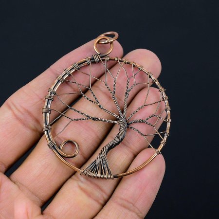 Кулон дерево из проволоки