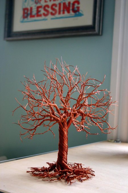 Copper wire tree