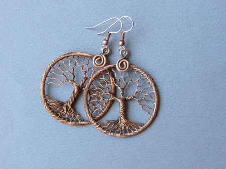 Серьги дерево жизни