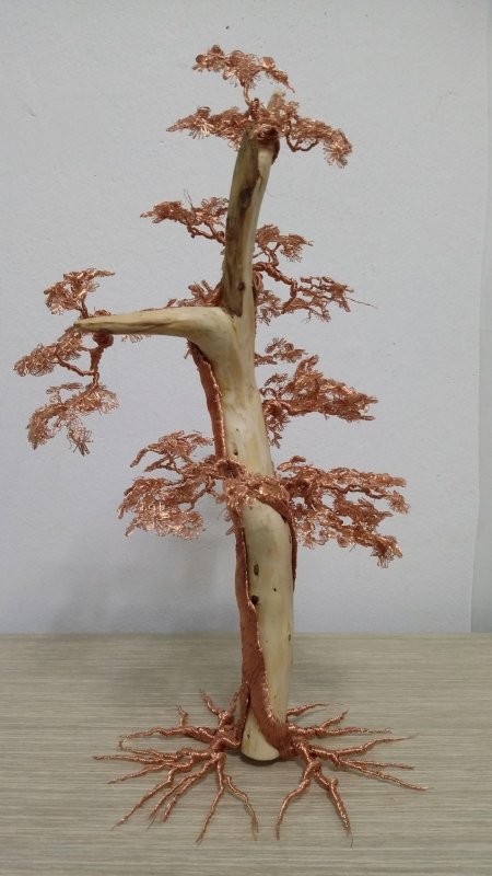 Дерево бонсай из меди