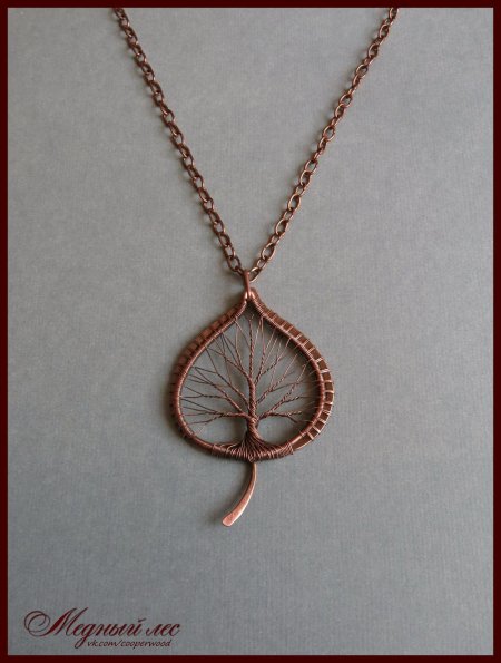 Wire wrap кулон