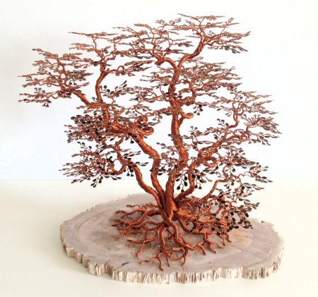 Дерево из медной проволоки