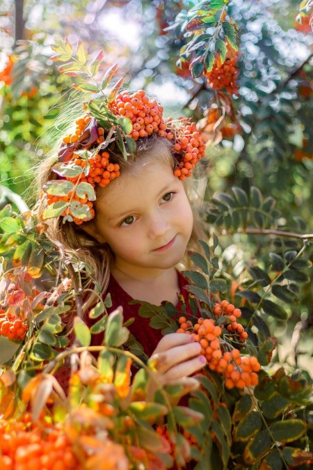 Фотосессия с рябиной