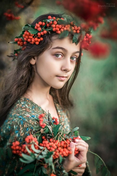 Фотосессия с рябиной