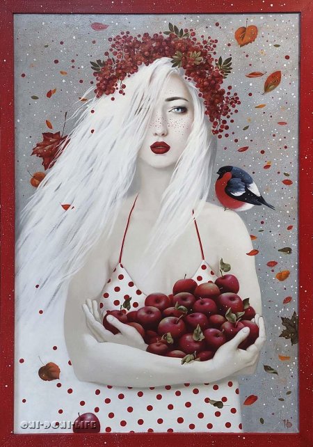 Девушка с рябиной