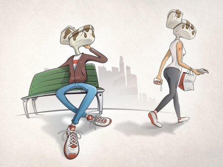 Смешной рисунок