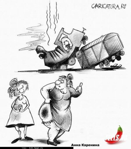 Паровоз карикатура