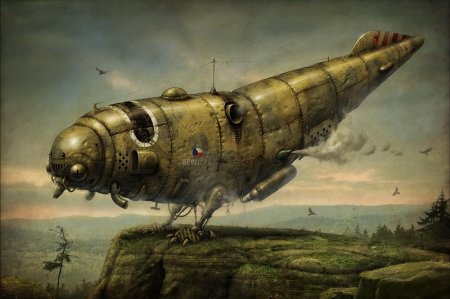 Стимпанк аэростат цеппелин