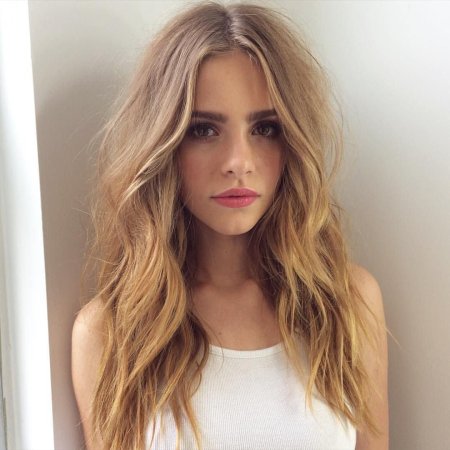 Небрежные локоны на длинные волосы