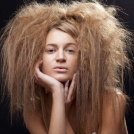 Лохматые волосы