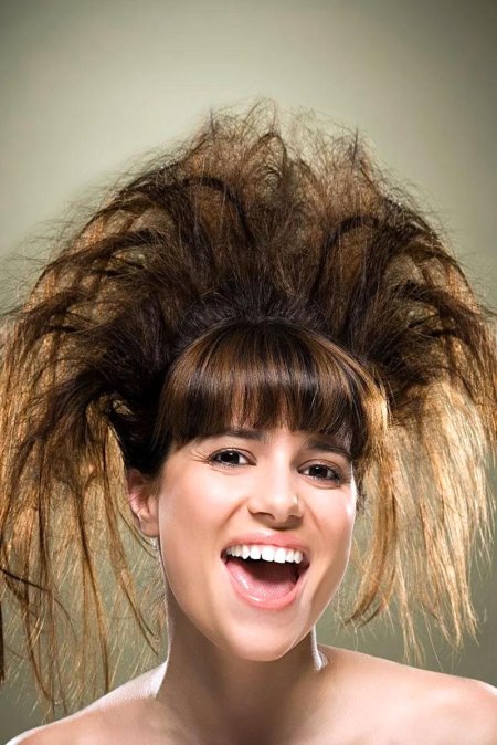 Лохматая прическа