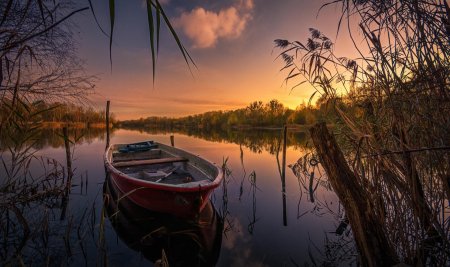 Андре косслик лодка озеро