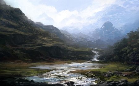 Фэнтези гористая долина