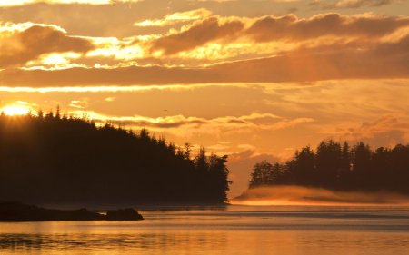 Пейзаж закат
