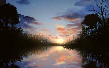 Обои аниме пейзаж