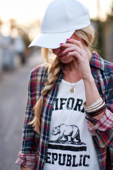 Прически с кепкой