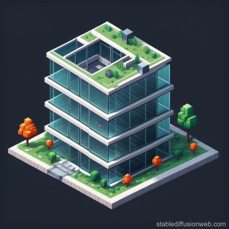 Design pool isometric