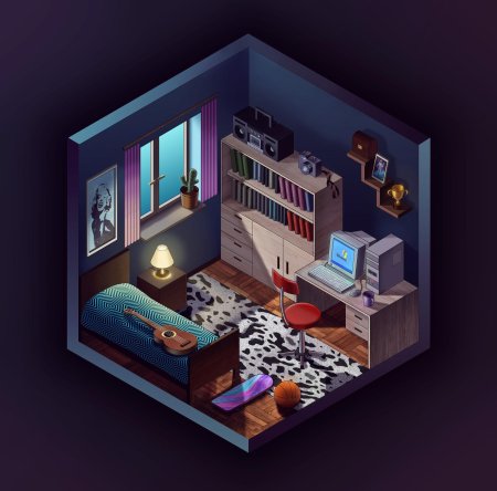 Комната isometric d