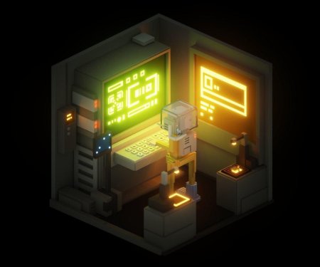 Киберпанк комната