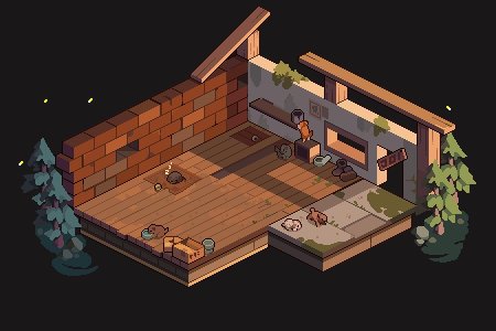 Isometric pixel art