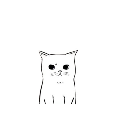 Котик для срисовки