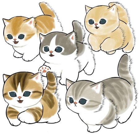 Милые котики рисунки