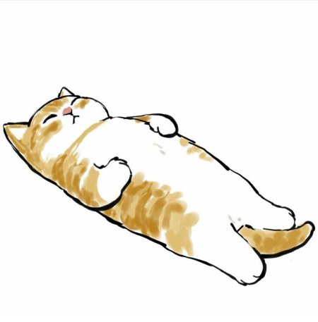 Ленивый кот рисунок