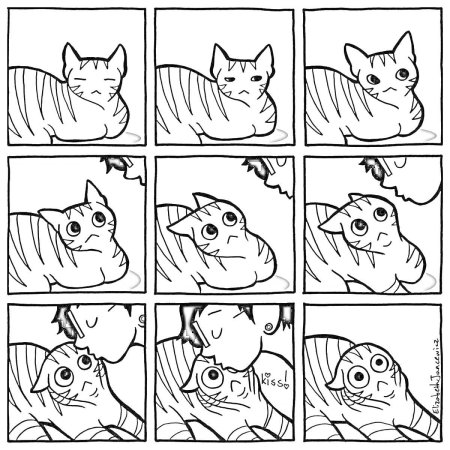 Комикс черно белый