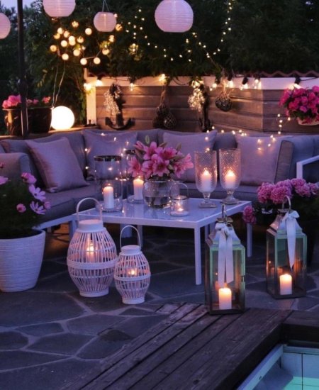 Освещение террасы