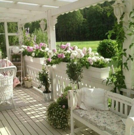 Терраса прованс шебби шик