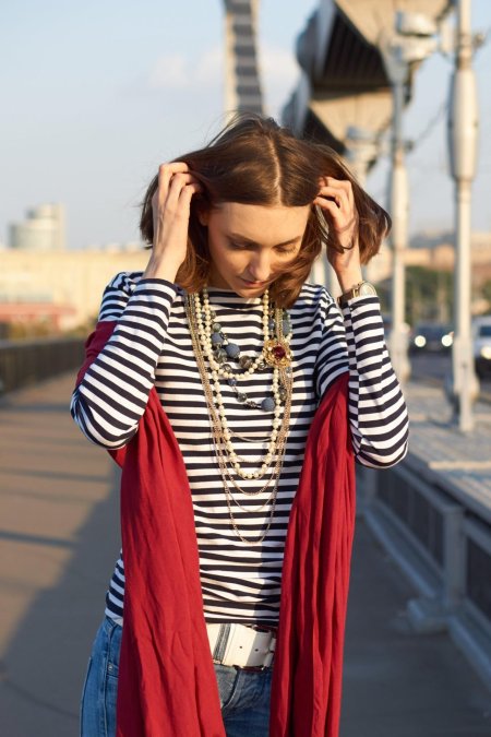 Тельняшка стрит стайл