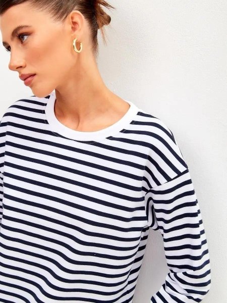 Тельняшка лонгслив в полоску