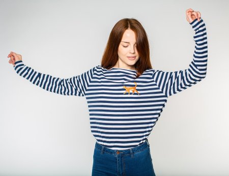 Лонгслив тельняшка в полоску